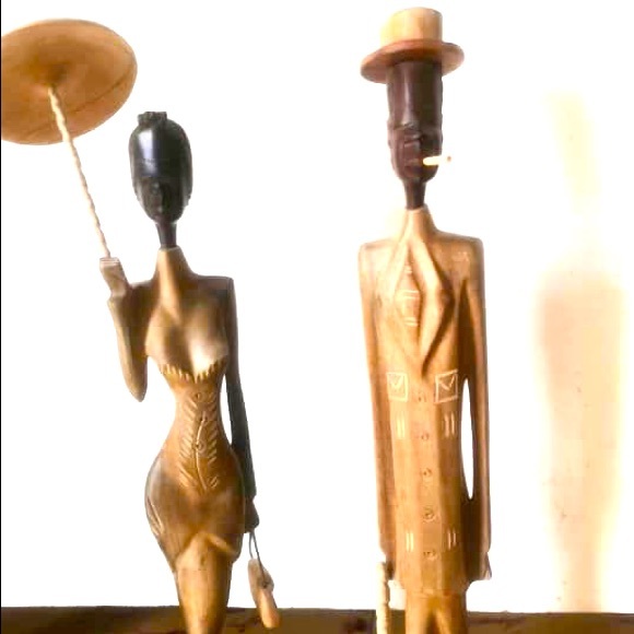 Lignum vitae carved statue.Palo Santo. Guayacan. - Picture 2 of 5